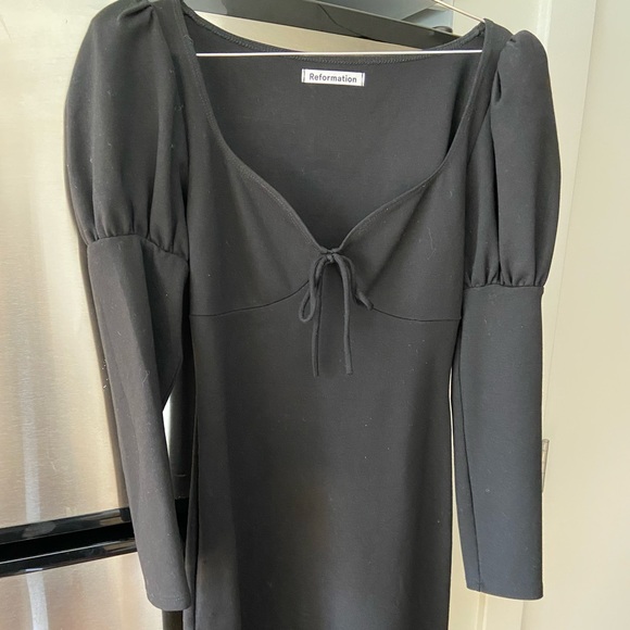 COPY - Reformation Helga Dress (Black) - Picture 8 of 9